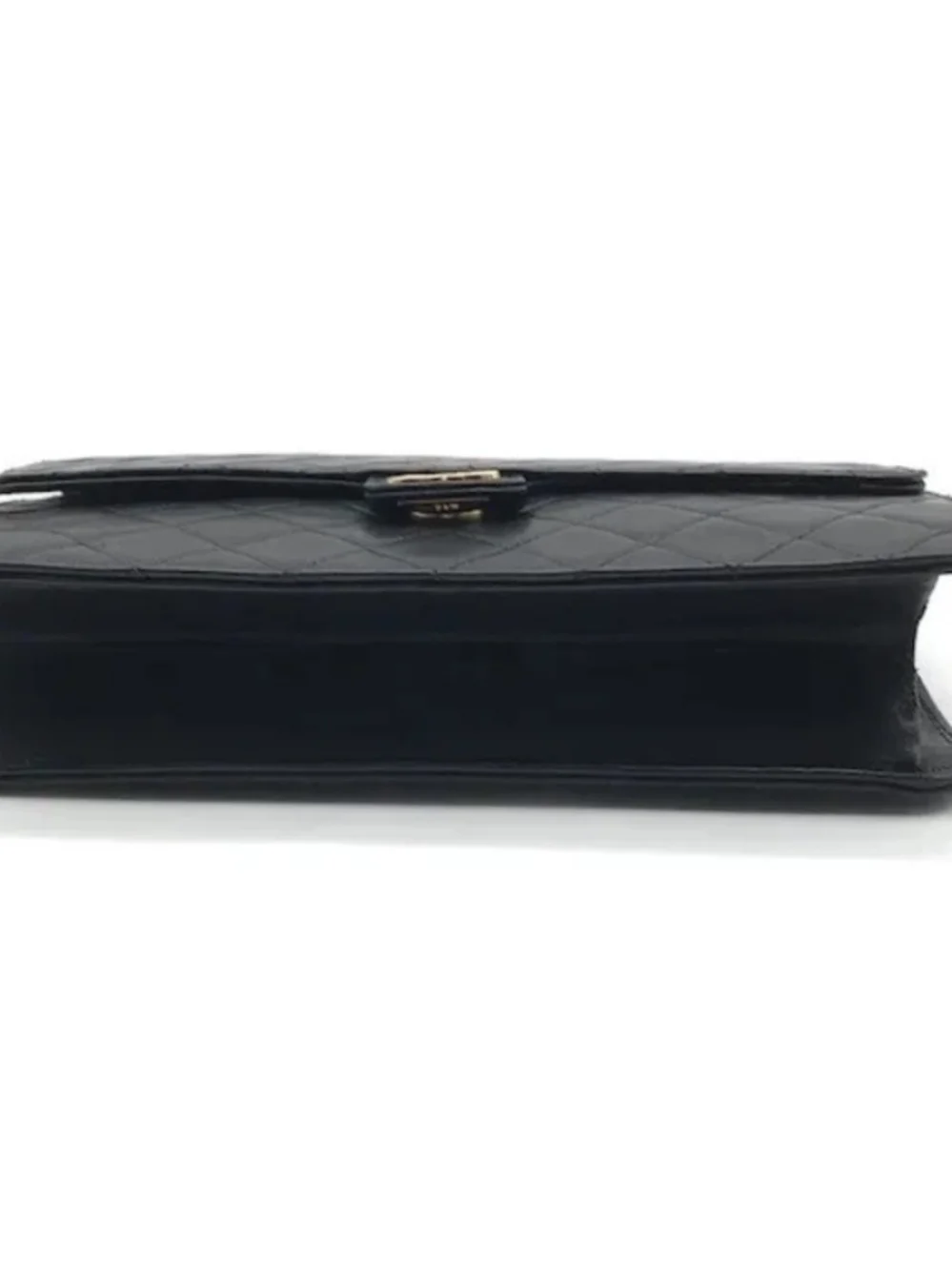 CHANEL Black Quilted Leather Shoulder Bag with Gold Hardware